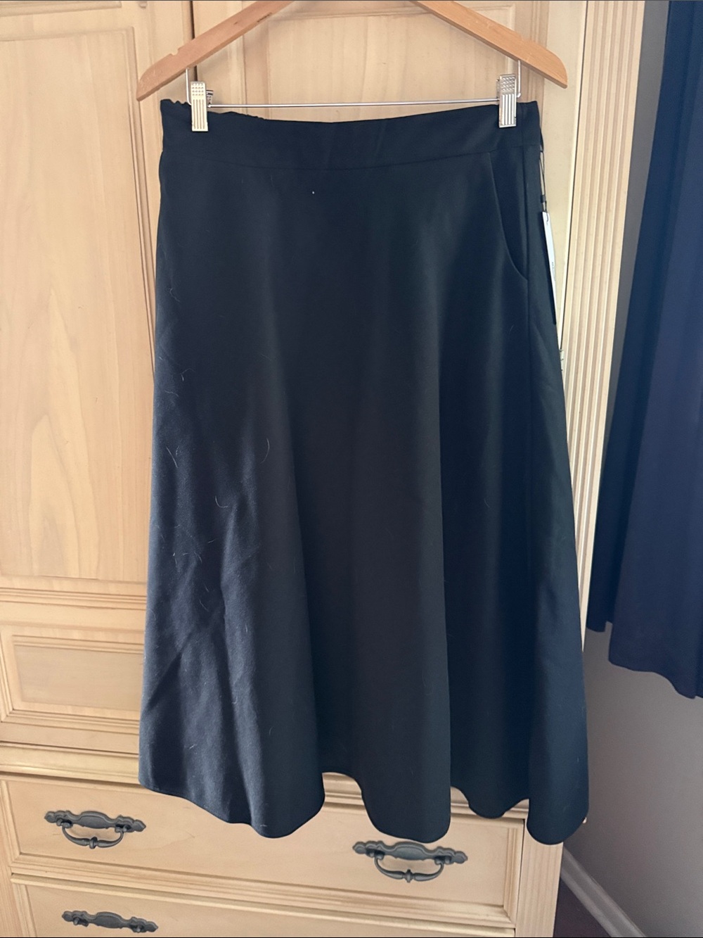 Elegant Black A-Line Skirt for Women